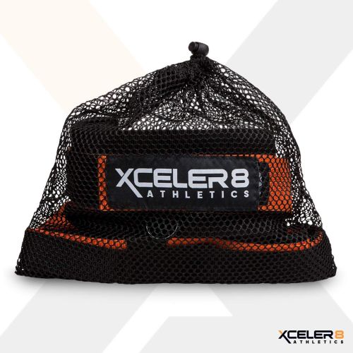  XCELER8 Athletics X-PLOSIVE Speed Training Kit / Overload Running Resistance & Release / Harness & Resistance Band, Speed and Agility Equipment for Sprint and Football, Basketball, Soccer / Youth an