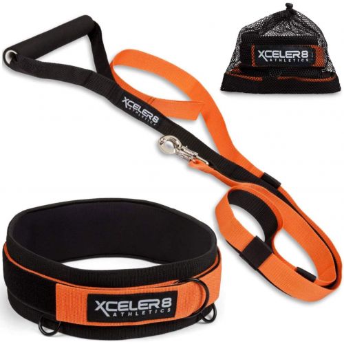  XCELER8 Athletics X-PLOSIVE Speed Training Kit / Overload Running Resistance & Release / Harness & Resistance Band, Speed and Agility Equipment for Sprint and Football, Basketball, Soccer / Youth an