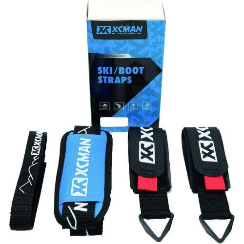  [아마존베스트]XCMAN Ski Carrier Straps Bonus- Shoulder Sling Cushioned Velcro Holder - Protects Skis Poles from Scratches Damage - Downhill Backcountry Snow Gear Accessories