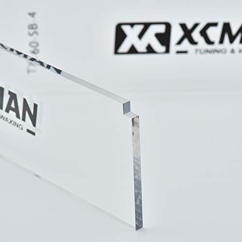  [아마존베스트]XCMAN Freeride Ski & Snowboard Base Wax Plastic Scraper 4mm Thick(Clear) - Corner Notch for Edge Cleaning and 2piece