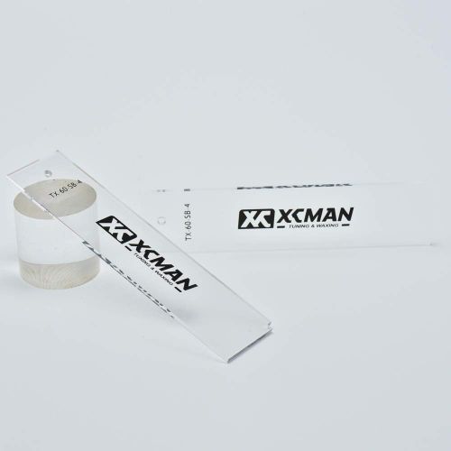  [아마존베스트]XCMAN Freeride Ski & Snowboard Base Wax Plastic Scraper 4mm Thick(Clear) - Corner Notch for Edge Cleaning and 2piece