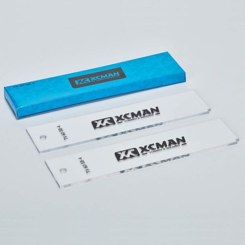  [아마존베스트]XCMAN Freeride Ski & Snowboard Base Wax Plastic Scraper 4mm Thick(Clear) - Corner Notch for Edge Cleaning and 2piece