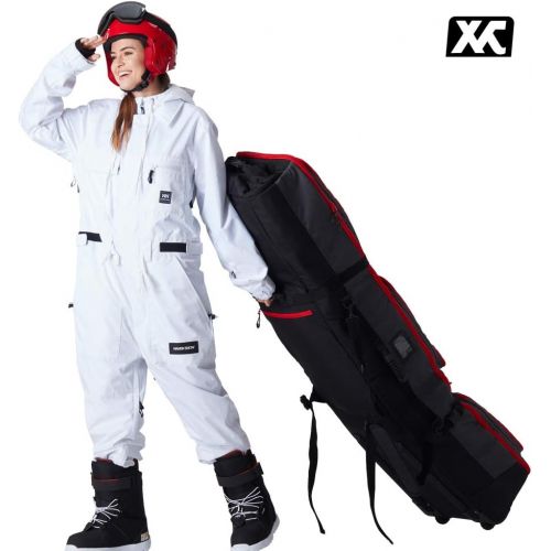  [아마존베스트]XCMAN Roller Snowboard Bag with Wheels Adjustable Length for Air Travel - Extra Long/Wide/Deep,Waterpeoof - with ABS Protection Ribs and PP Protection Spine - 2020 Version