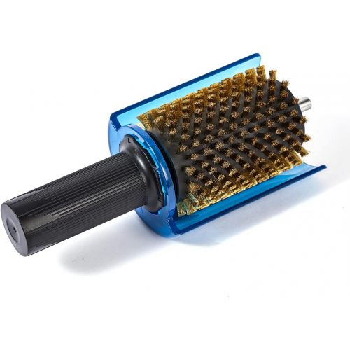  [아마존베스트]XCMAN Ski Roto Brush Kit Roto Brush Handle Axle with All 3 Brushes:Nylon,Horsehiar,Brass/Cork