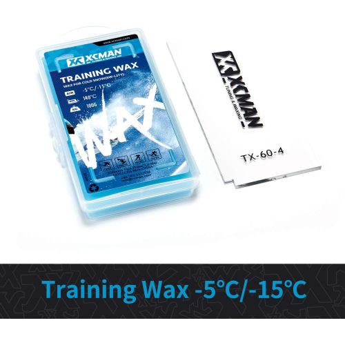  XCMAN Ski and Snowboard Waxing and Tuning Kit with Wax Brush Box for Traveling and Storage (Box with Tuning Tools)
