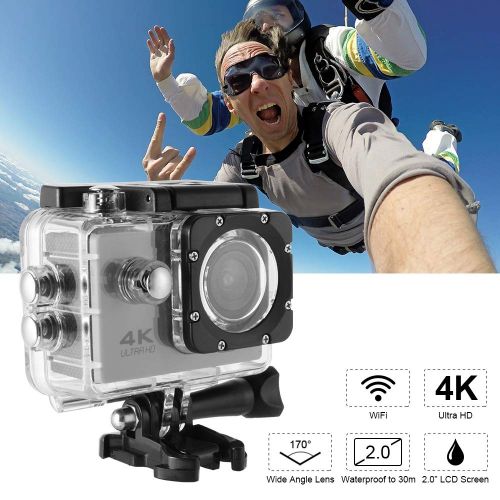  XCSOURCE 4K WiFi Sports Action Camera Underwater Waterproof 30M Ultra HD 16MP DV Camcorder with Remote Control Accessories Kits LF870
