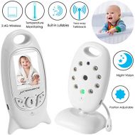 XCSOURCE Video Baby Monitor Wireless Camera+2 Way Talk Back Audio+Night Vision+Temperature Sensor+8 Lullaby+2 LCD Screen+Baby Pet Surveillance Video Monitor Nanny Cam for Home Security Syst