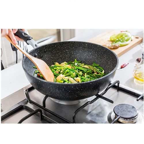  XCXDX Maifanshi Topf-Set, Wok-Bratpfanne Milchtopf Suppentopf, Antihaft-Pfanne, Aluminiumlegierungstopf