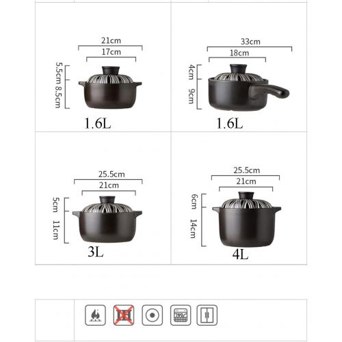  XCXDX Runder Keramik-Auflauf, Hochtemperaturbestandig Mit Verbruehschutzdeckel, Eintopf, Gesunder Steintopf, Milchtopf