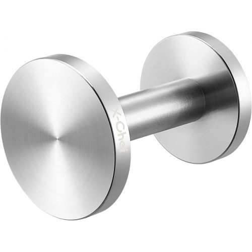  Espresso Tamper, X-Chef Coffee Tamper 51/ 58mm, 304 Stainless Steel, Dual Sided Flat Base for Barista, Dishwasher Safe