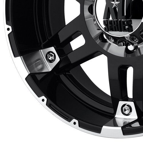  XD Series by KMC Wheels XD-Series Spy XD797 Gloss Black Machined Wheel (17x8/6x5.5)