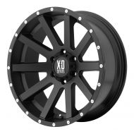 XD Series by KMC Wheels XD818 Heist Satin Black Wheel With Milled Flange (16x8/5x114.3mm, +10mm offset)
