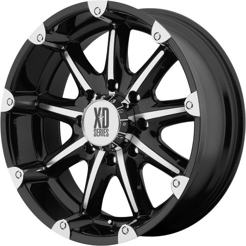  XD Series by KMC Wheels XD779 Badlands Gloss Black Wheel with Machined Accents (20x9/8x170mm, +18mm offset)
