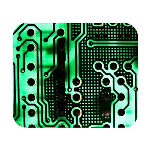  XDDesigns Computer Mouse Pad, Computer Mousepad, Motherboard Rectangle Mouse Pad, Green, Motherboard Circle Mouse Pad, Computer Mat, Computer, Chip