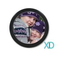 XDDesigns Photo Clock, Custom Clock, Personalized Clock, Monogram Clock, Wall Clock, Picture Clock, Black, Silver, Red, Home Decor, Decoration