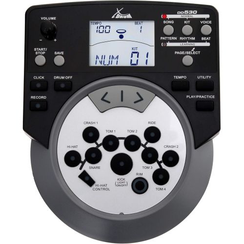  [아마존베스트]XDrum DD-530 Mesh Heads E-Drum Live Set with Drum Monitor and Stool (Electronic Drum, Headphone Connection, 400 Sounds, Learning Function)