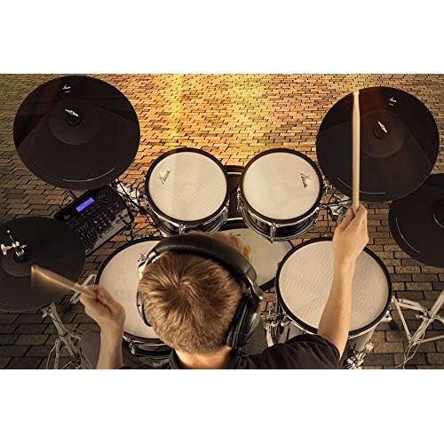  [아마존베스트]XDrum DD-670 Mesh E-Drum Kit - Electronic Drum Kit with Real HiHat and Wooden Boilers - 14 Snare Pad and 20 Kick Pad - 720 Sounds, 20 Preset and 20 User Kits - Includes Hardware -