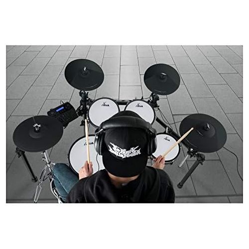  [아마존베스트]XDrum DD-650 Mesh E-Drum Kit - Electronic Drum Kit with Real Hi-hat - 14 Inch Snare Pad and 14 Inch Wooden Kick-Pad - 720 Sounds, 20 Preset and 20 User Kits - Includes Rack - Black