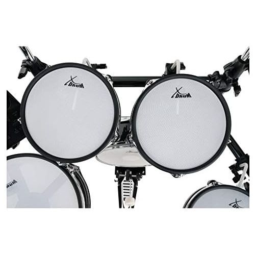 [아마존베스트]XDrum DD-650 Mesh E-Drum Kit - Electronic Drum Kit with Real Hi-hat - 14 Inch Snare Pad and 14 Inch Wooden Kick-Pad - 720 Sounds, 20 Preset and 20 User Kits - Includes Rack - Black
