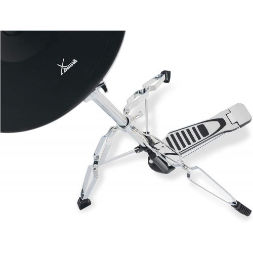  [아마존베스트]XDrum DD-650 Mesh E-Drum Kit - Electronic Drum Kit with Real Hi-hat - 14 Inch Snare Pad and 14 Inch Wooden Kick-Pad - 720 Sounds, 20 Preset and 20 User Kits - Includes Rack - Black