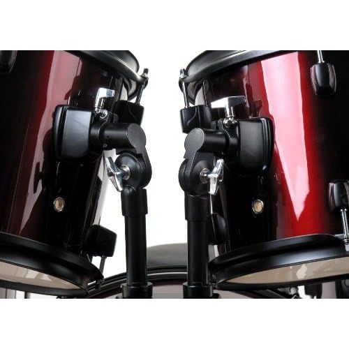  [아마존베스트]XDrum Rookie 22 Standard DrumSet Complete Set Ruby Red & incl. Drum School + DVD