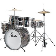 [아마존베스트]XDrum Junior Pro Kids drums drum set (suitable from 5-9 years, with lots of accessories, school, DVD) Laser Silver