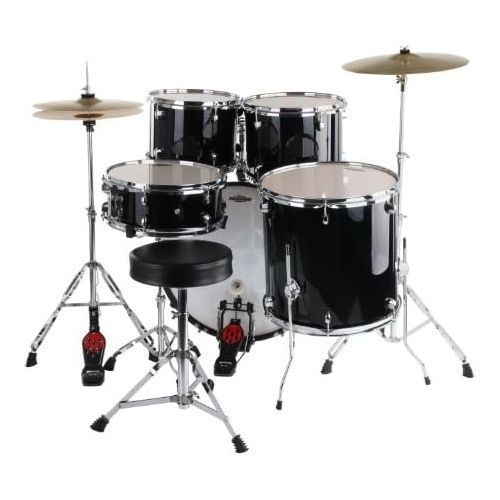  [아마존베스트]XDrum Classic Drum Set Complete set Black incl. Drum School + DVD