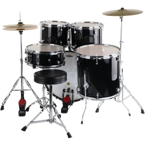  [아마존베스트]XDrum Classic Drum Set Complete set Black incl. Drum School + DVD