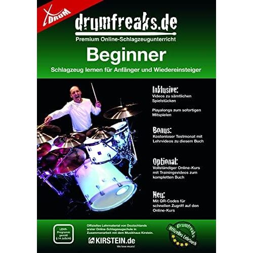  [아마존베스트]XDrum Rookie Complete Drum Kit 22 Inches with School and DVD Black