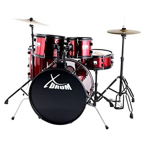  [아마존베스트]XDrum Rookie 22 Fusion drum Set, Ruby Red