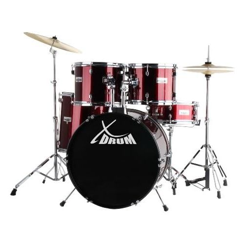  [아마존베스트]XDrum Semi Set (Drums and Drum School incl. DVD) red