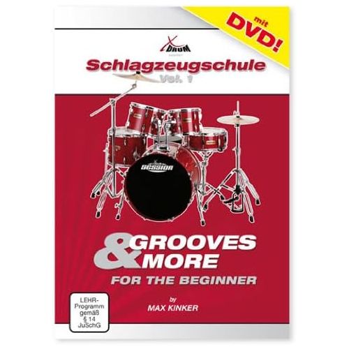 [아마존베스트]XDrum Semi Set (Drums and Drum School incl. DVD) red
