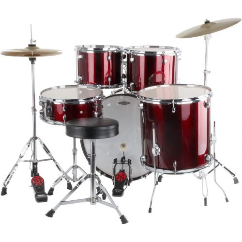  [아마존베스트]XDrum Semi Set (Drums and Drum School incl. DVD) red