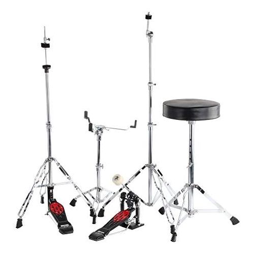  [아마존베스트]XDrum Semi 22 Standard Drumset Midnight Black SET incl. Boom Stand + Crash Cymbals