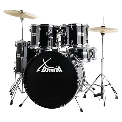  [아마존베스트]Semi XDrum 20 Studio Drum Set Black