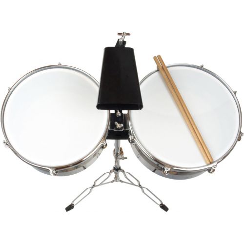  [아마존베스트]XDrum Timbales Set - 33 and 35.6 cm (13 and 14 Inches) Including Cowbell