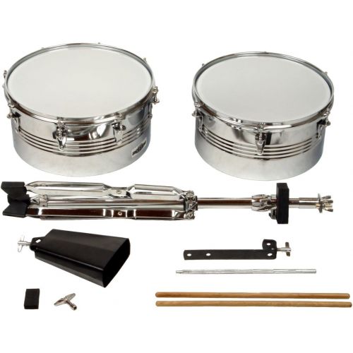  [아마존베스트]XDrum Timbales Set - 33 and 35.6 cm (13 and 14 Inches) Including Cowbell