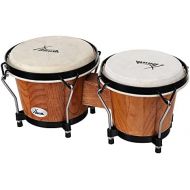 [아마존베스트]XDrum Bongo Club Standard 15.2cm/6inches Macho/17.7cm (7inches) HEMBRA Wooden Tobacco Percussion Natural Hide Drum
