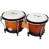 [아마존베스트]XDrum Bongo Club Standard 15.2cm/6inches Macho/17.7cm (7inches) HEMBRA Wooden Percussion Natural Hide Vinage Sunburst Drum