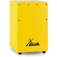 [아마존베스트]XDrum KC-37G Childrens Cajon Small Cajon Especially for Children Only 36 cm High Snare Effect Due to Tuneable Guitar Strings Yellow