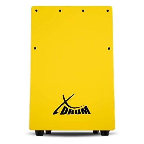  [아마존베스트]XDrum KC-37G Childrens Cajon Small Cajon Especially for Children Only 36 cm High Snare Effect Due to Tuneable Guitar Strings Yellow