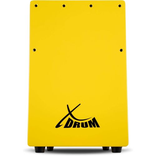  [아마존베스트]XDrum KC-37G Childrens Cajon Small Cajon Especially for Children Only 36 cm High Snare Effect Due to Tuneable Guitar Strings Yellow