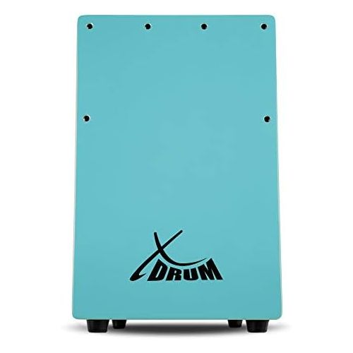  [아마존베스트]XDrum KC-37B Childrens Cajon Small Cajon Especially for Children Only 36 cm High Snare Effect Due to Tuneable Guitar Strings Blue