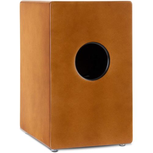  [아마존베스트]XDrum Cajon El Bajo Bass Port Walnut / Zebrano - Integrated Bass Port for Powerful Sound - Drum Box for Percussion - Wooden Box Drum - Includes Carry Bag