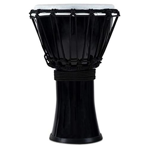  [아마존베스트]XDrum Djembe 7 Inches Made from PVC with String Tuning System Plastic Skin with Natural Look Height 31 cm Black