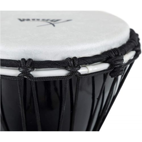  [아마존베스트]XDrum Djembe 7 Inches Made from PVC with String Tuning System Plastic Skin with Natural Look Height 31 cm Black