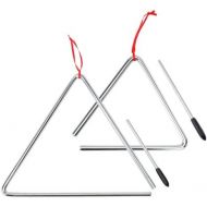 [아마존베스트]XDrum Triangle Starter Set Small 15 cm + Large 25 cm with Beater