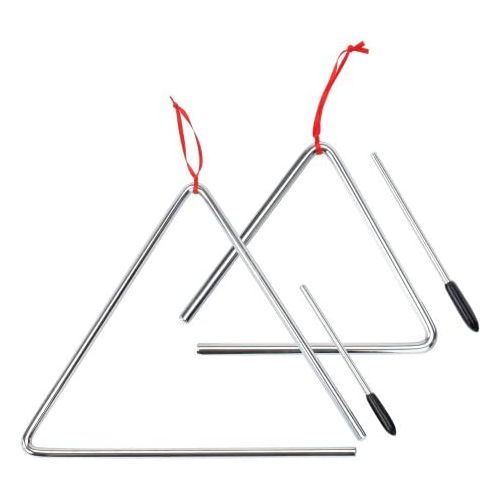  [아마존베스트]XDrum Triangle Starter Set Small 15 cm + Large 25 cm with Beater