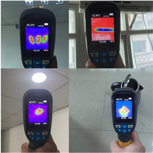  XEAST Handheld Infrared Thermometer 60x60 Resolution 3600 Pixel -20 C ~ +300 C Range Protable Thermal Imaging Camera Digital Thermal Imager