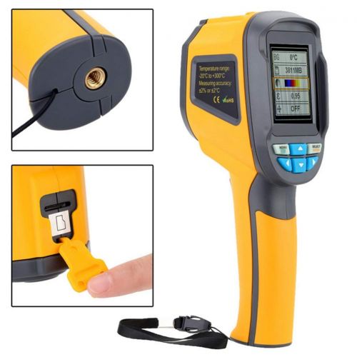  XEAST Handheld Infrared Thermometer 60x60 Resolution 3600 Pixel -20 C ~ +300 C Range Protable Thermal Imaging Camera Digital Thermal Imager